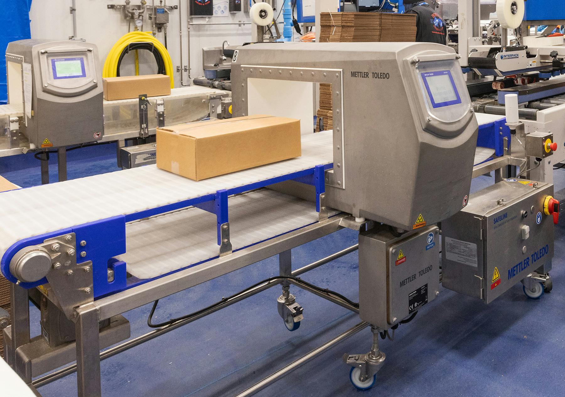 Profile Advantage metal detectors from Mettler-Toledo inspecting seafood at Boston Sword & Tuna.