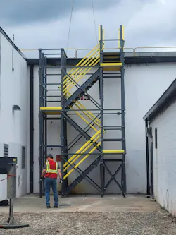 OSCO Safety ReadySeries Stair Tower offers safer, more ergonomic access to elevated work areas. OSCO Safety ReadySeries Stair Tower offers safer, more ergonomic access to elevated work areas.