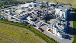 Aerial view of Axplora Gropello Cairoli, Italy site Aerial view of Axplora Gropello Cairoli, Italy site