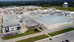 Aerial view of Cambrex's Charles City, Iowa manufacturing site Aerial view of Cambrex's Charles City, Iowa manufacturing site