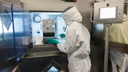 Using specialized equipment on the production line at our radioligand therapy (RLT) manufacturing facility in Indianapolis, Indiana, United States. Using specialized equipment on the production line at our radioligand therapy (RLT) manufacturing facility in Indianapolis, Indiana, United States.