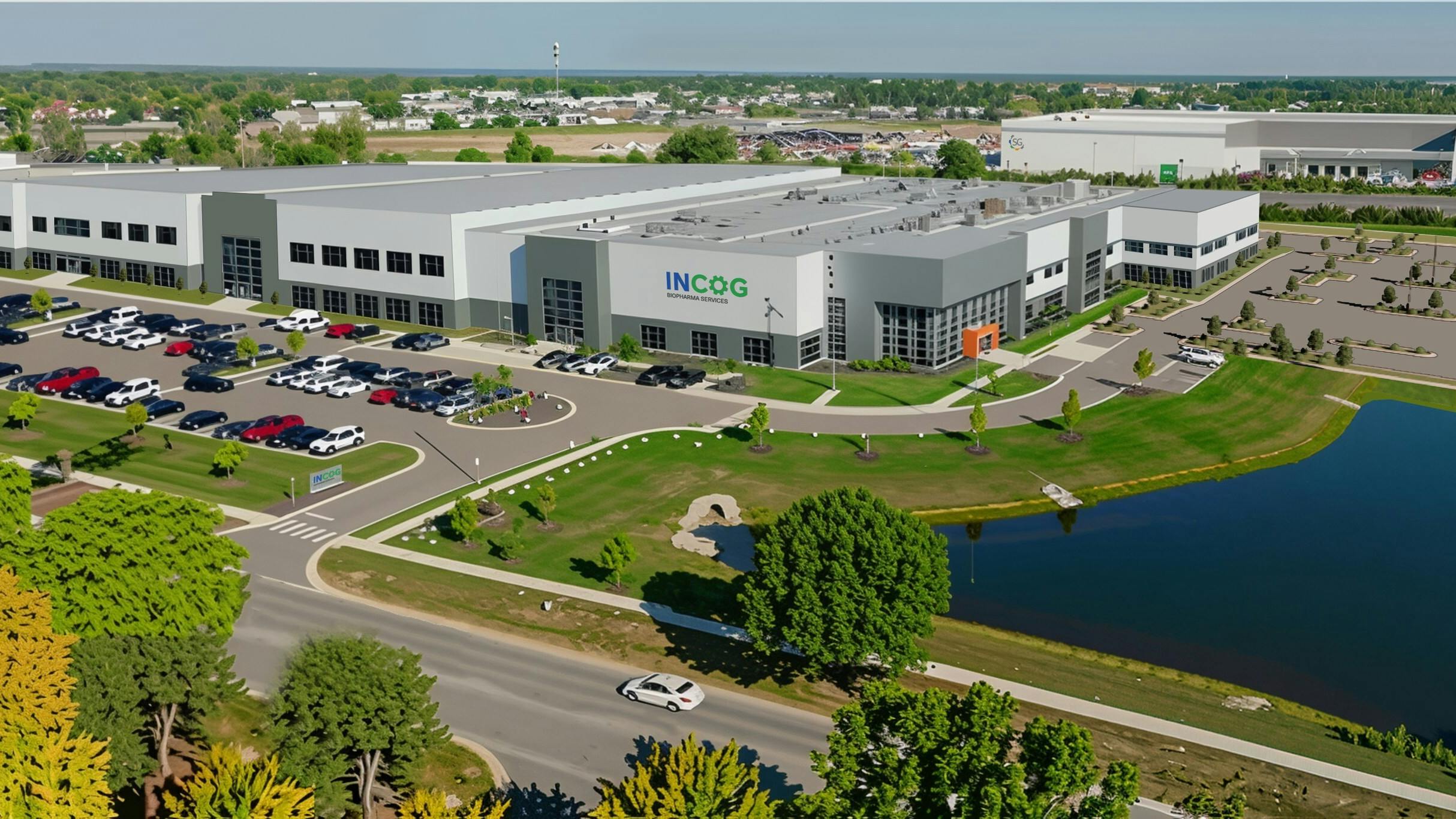 Aerial view of InCog campus