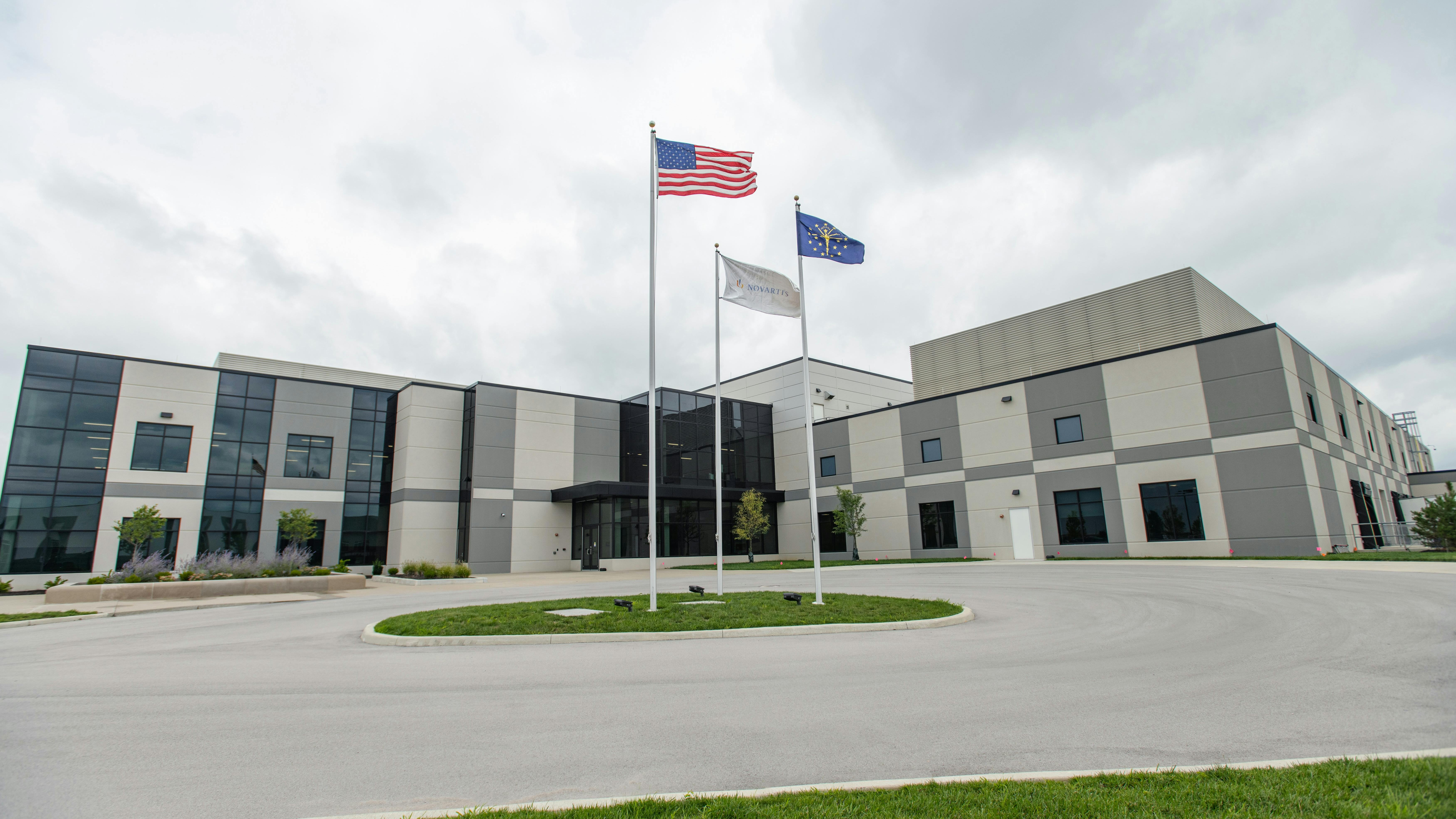 Exterior view of our large-scale, state-of-the-art radioligand therapy (RLT) manufacturing facility in Indianapolis, Indiana, United States.
