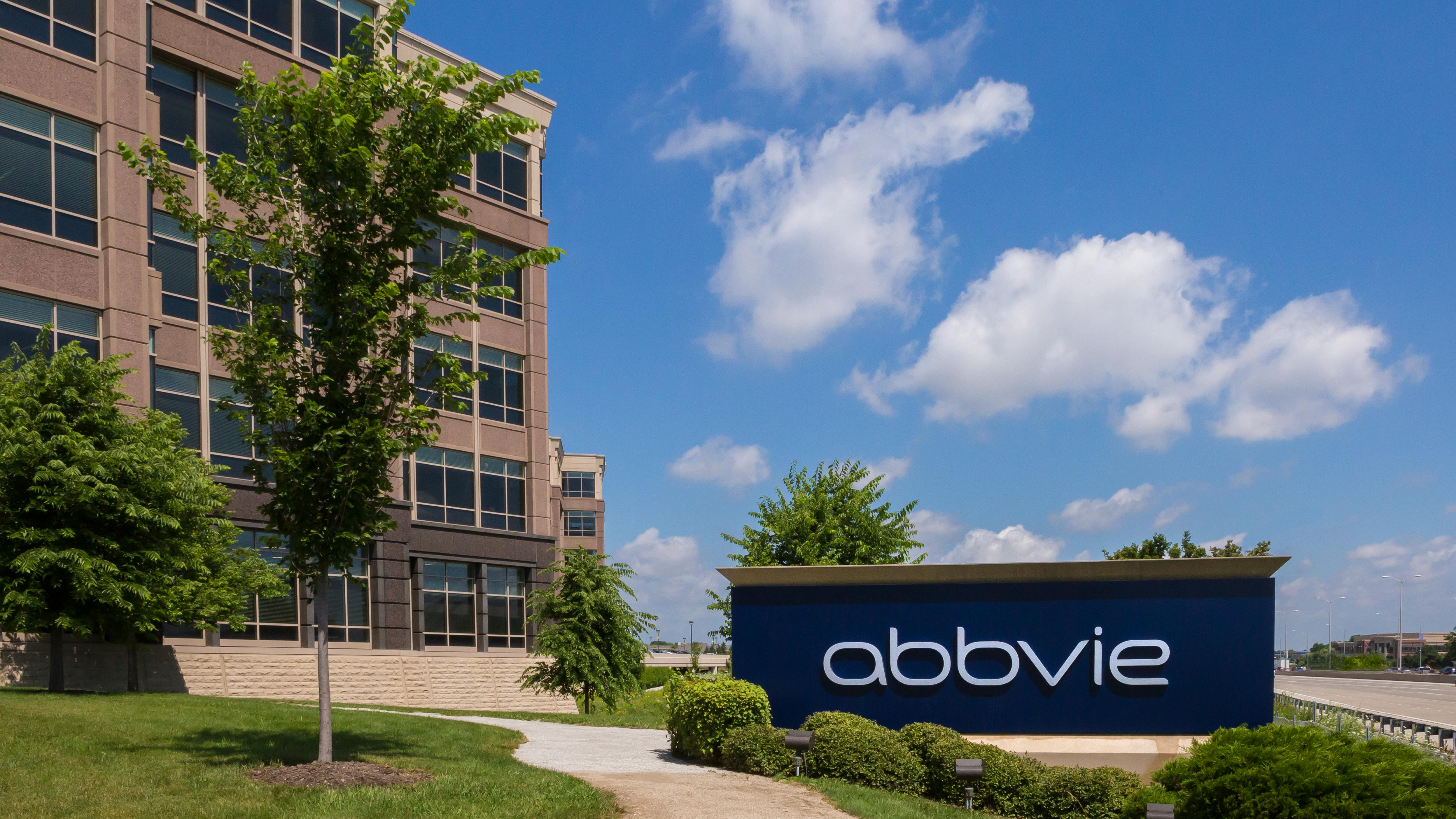 AbbVie US headquarters building and sign