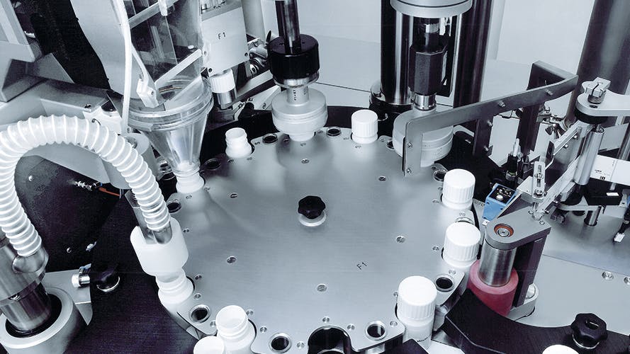 Cremer Uhlmann IBC 50 line pharmaceutical bottling equipment