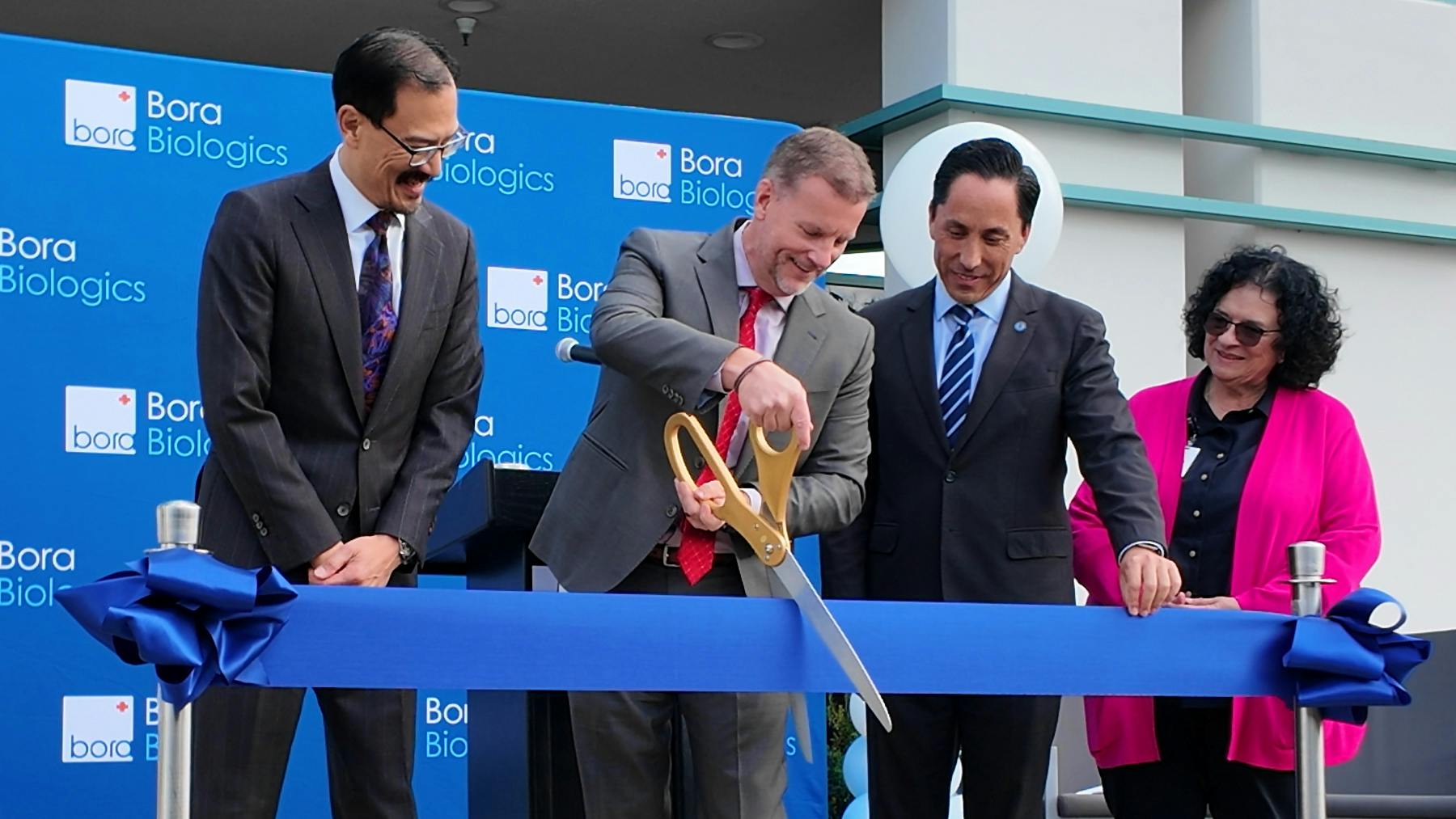 Bora Biologics San Diego facility ribbon cutting