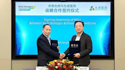 WuXi Biologic and Sinorda Biomedicine signing ceremeony of MOU WuXi Biologic and Sinorda Biomedicine signing ceremeony of MOU