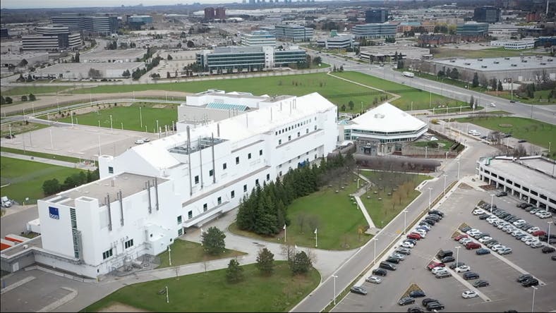 Aerial view of Bora's Mississauga, Ontario plant