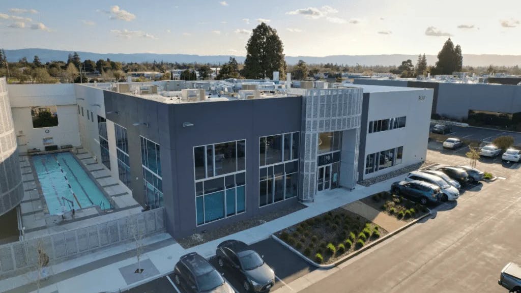 Aerial view of Antheia office headquarters in California