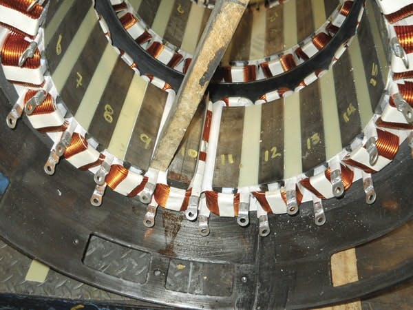 Figure 1. Connection end of an HPM stator.