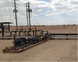 Figure 3 – PC pump setup in a tankless system, showing pumps mounted on a channel base, mounted on a steel-frame, set on the ground. Figure 3 – PC pump setup in a tankless system, showing pumps mounted on a channel base, mounted on a steel-frame, set on the ground.