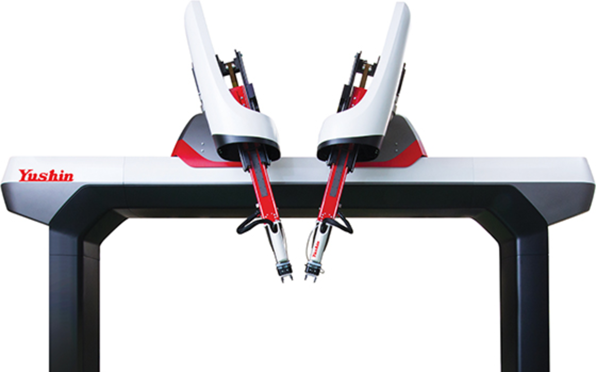 Yushin America&acirc;&euro;&trade;s double-arm, parts-removal robot