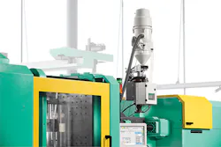 Arburg's new ProFoam process dissolves propellant gas into the pellet at the press and not in the melt stream. It creates lightweight parts with a uniform closed cell structure. Arburg's new ProFoam process dissolves propellant gas into the pellet at the press and not in the melt stream. It creates lightweight parts with a uniform closed cell structure.