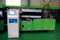 An A5-N-series machine with 720 tons of clamping force, equipped with a Linde CO2 gas-assist system An A5-N-series machine with 720 tons of clamping force, equipped with a Linde CO2 gas-assist system