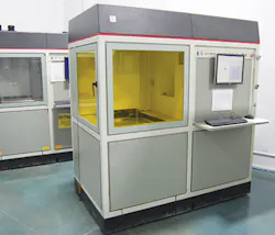 One of The Technology House's five SLA printers, from 3D Systems/PMM One of The Technology House's five SLA printers, from 3D Systems/PMM