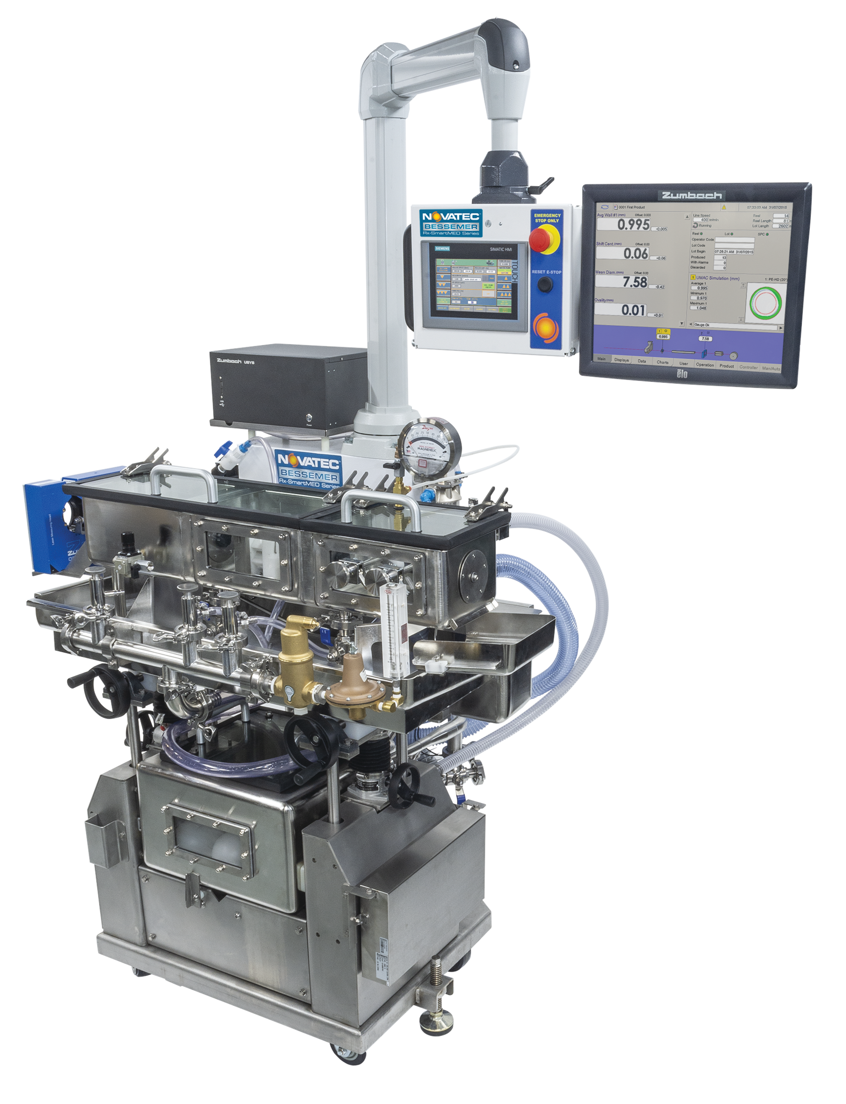 The Bessemer Rx-SmartMED MVT water and vacuum tanks are designed with unique features to reduce cleaning times and meet the sanitary requirements for medical tubing.