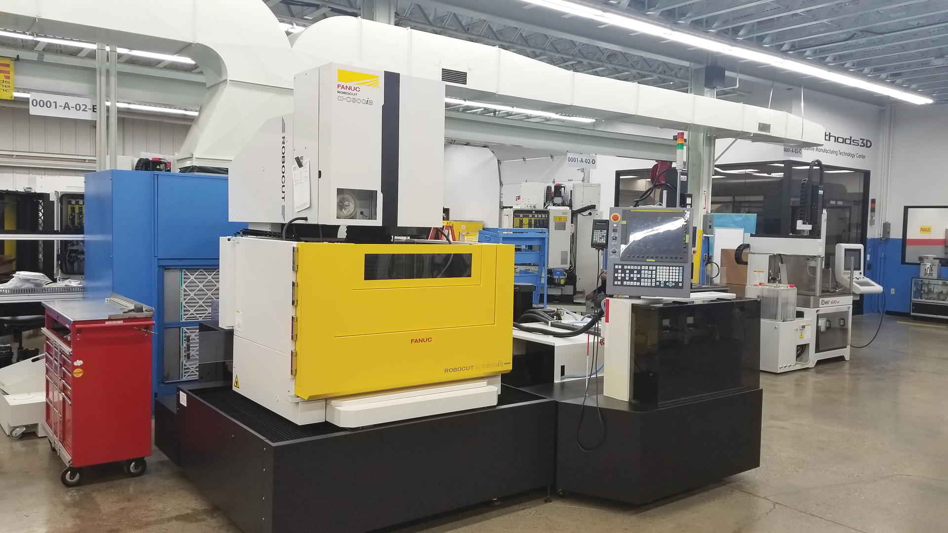 Fanuc&rsquo;s new RoboCut C800iB-20 wire EDM has a large work area.