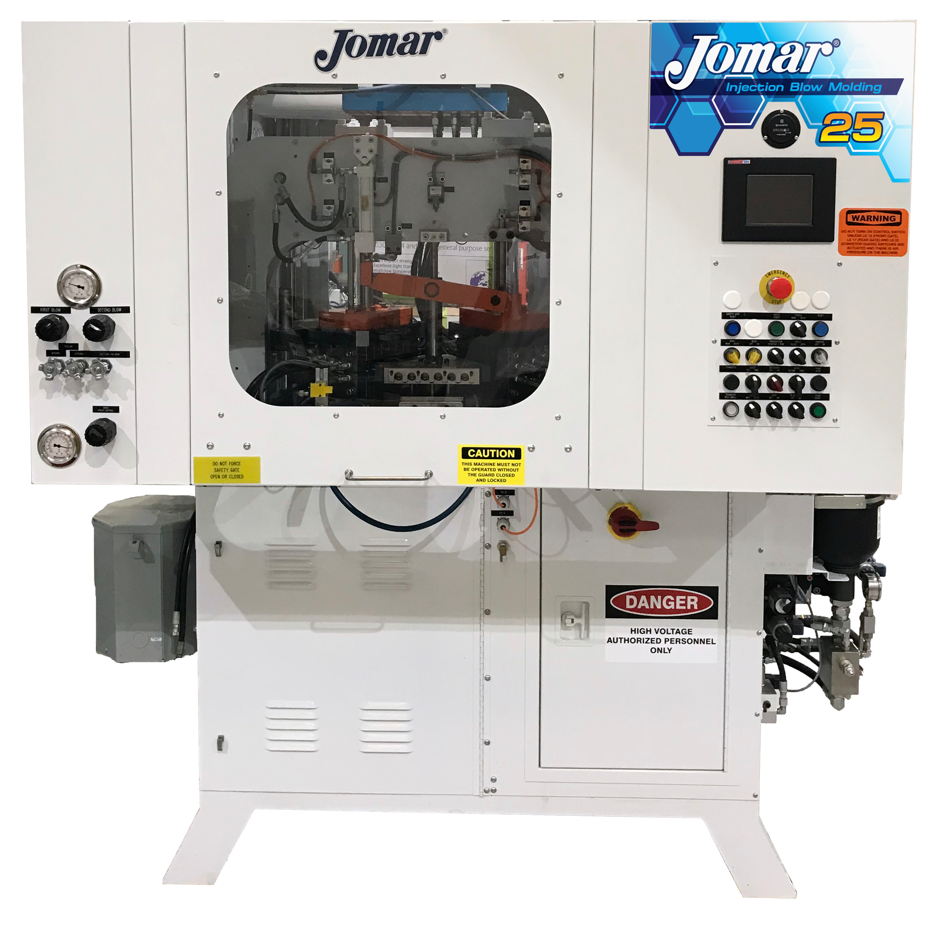 Jomar's new Model 25 is especially suited for first-time processors of IBM bottles.