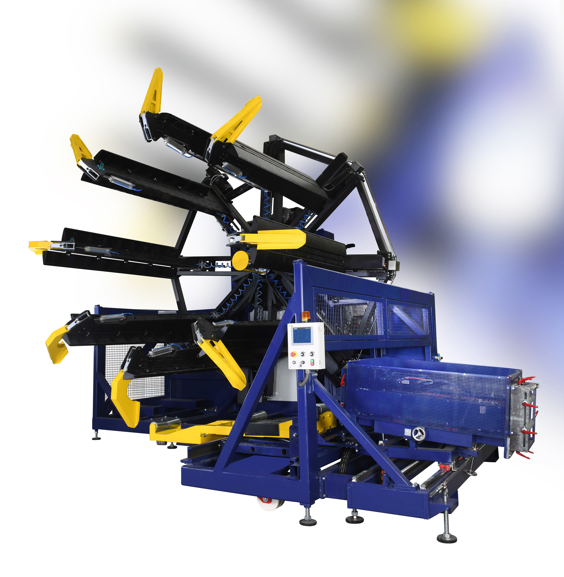 Graewe's EW 4500 XXL can coil large pipe without using a steel drum.