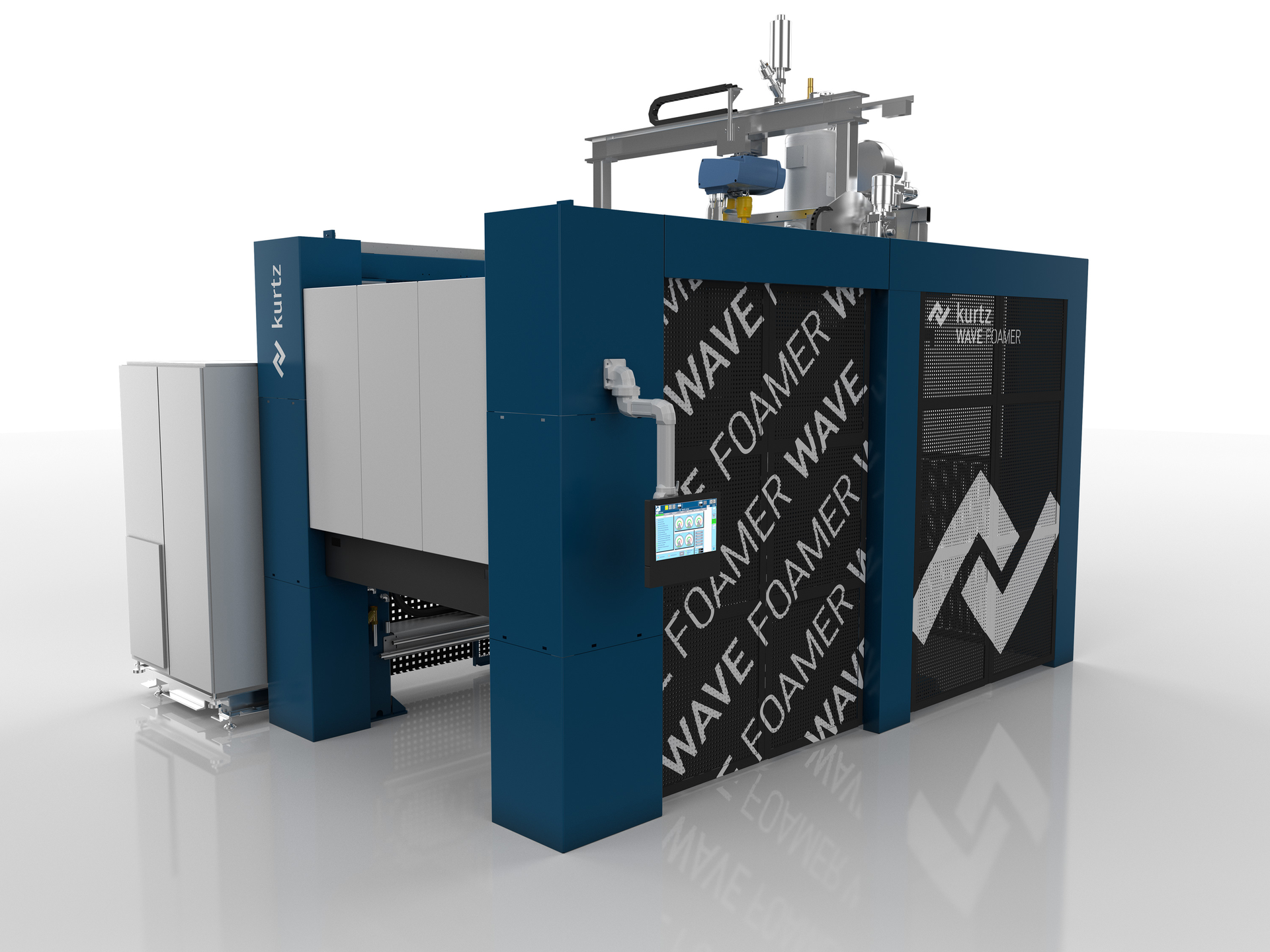 The Wave Foamer from Kurtz uses electromagnetic waves, rather than steam, to heat the beads.