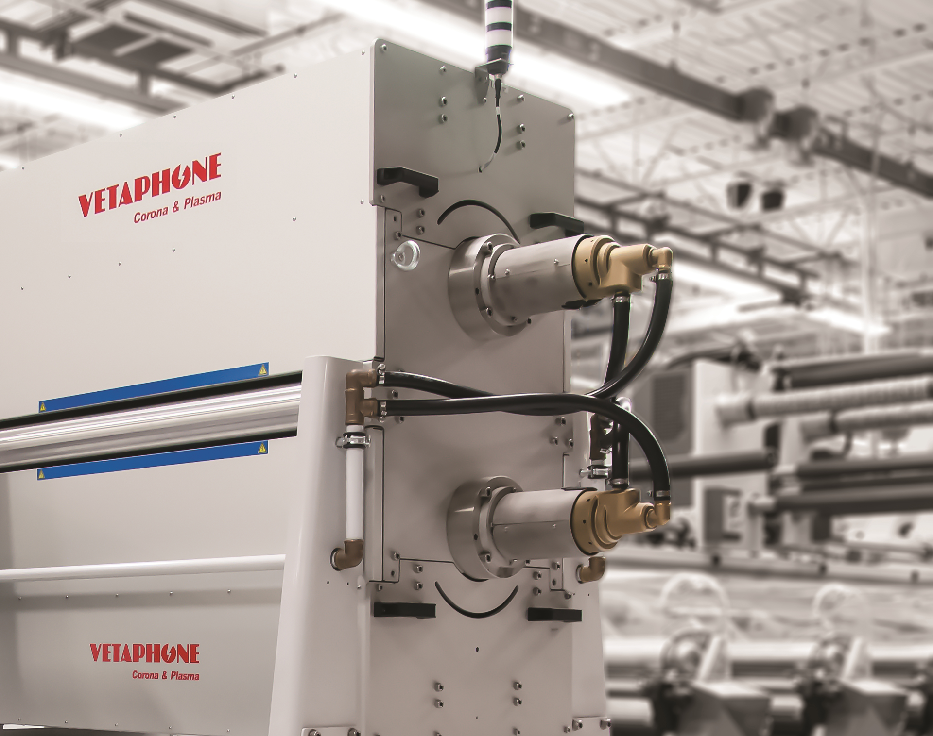 The iPlasma surface treater can be customized to a range of widths.