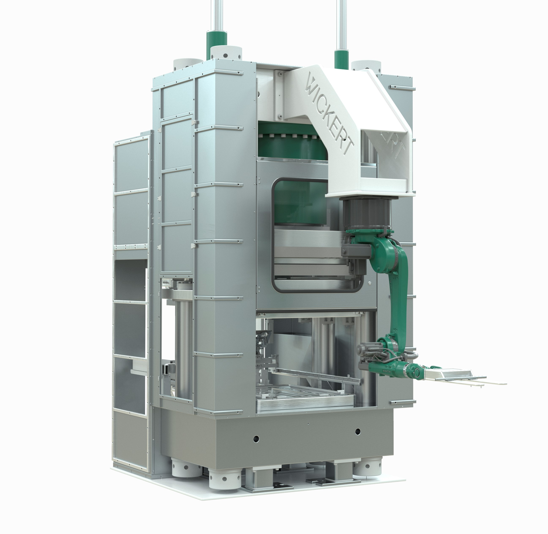 Wickert's WKP 10.000S features customized automation and a new, Industry 4.0-capable control.