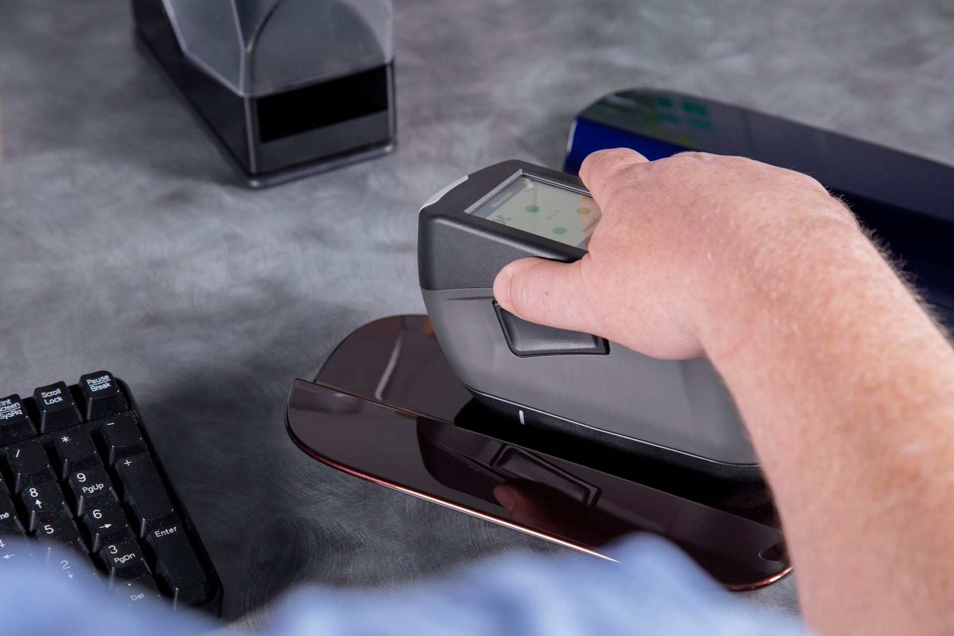 The MA-5 QC spectrophotometer can identify color defects early in the process.