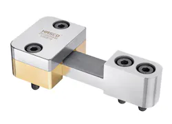 The Hasco Z073 guides the movement of stripper plates in an injection mold. The Hasco Z073 guides the movement of stripper plates in an injection mold.