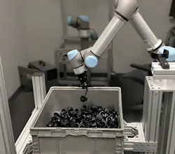 With the ActiNav Autonomous Bin Picking system, cobots can locate, orient, pick and place small components. With the ActiNav Autonomous Bin Picking system, cobots can locate, orient, pick and place small components.