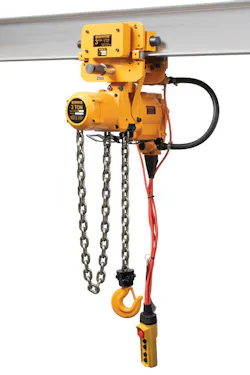 A TCK series air hoist from Harrington Hoists A TCK series air hoist from Harrington Hoists