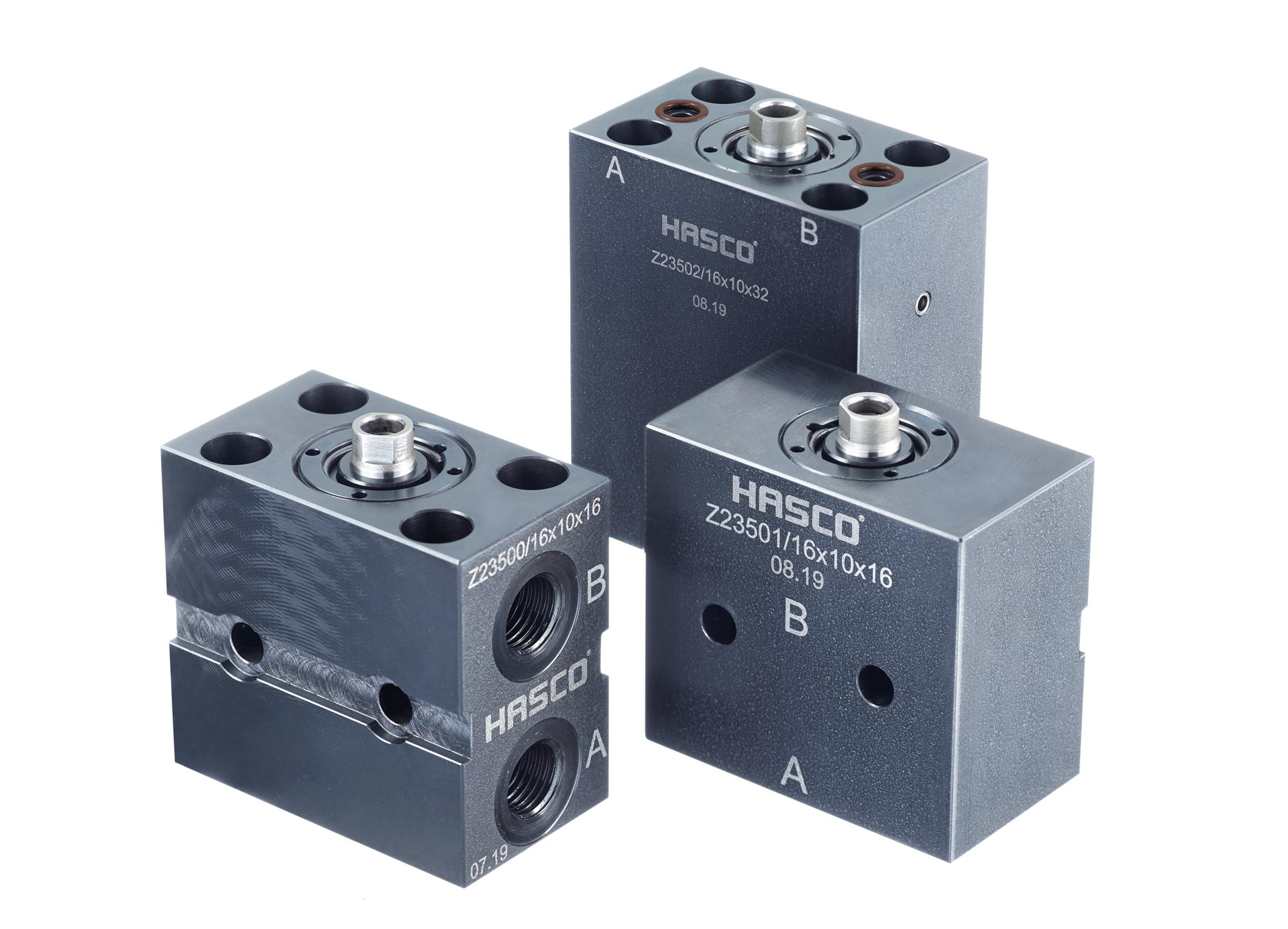 Block hydraulic clamping cylinders