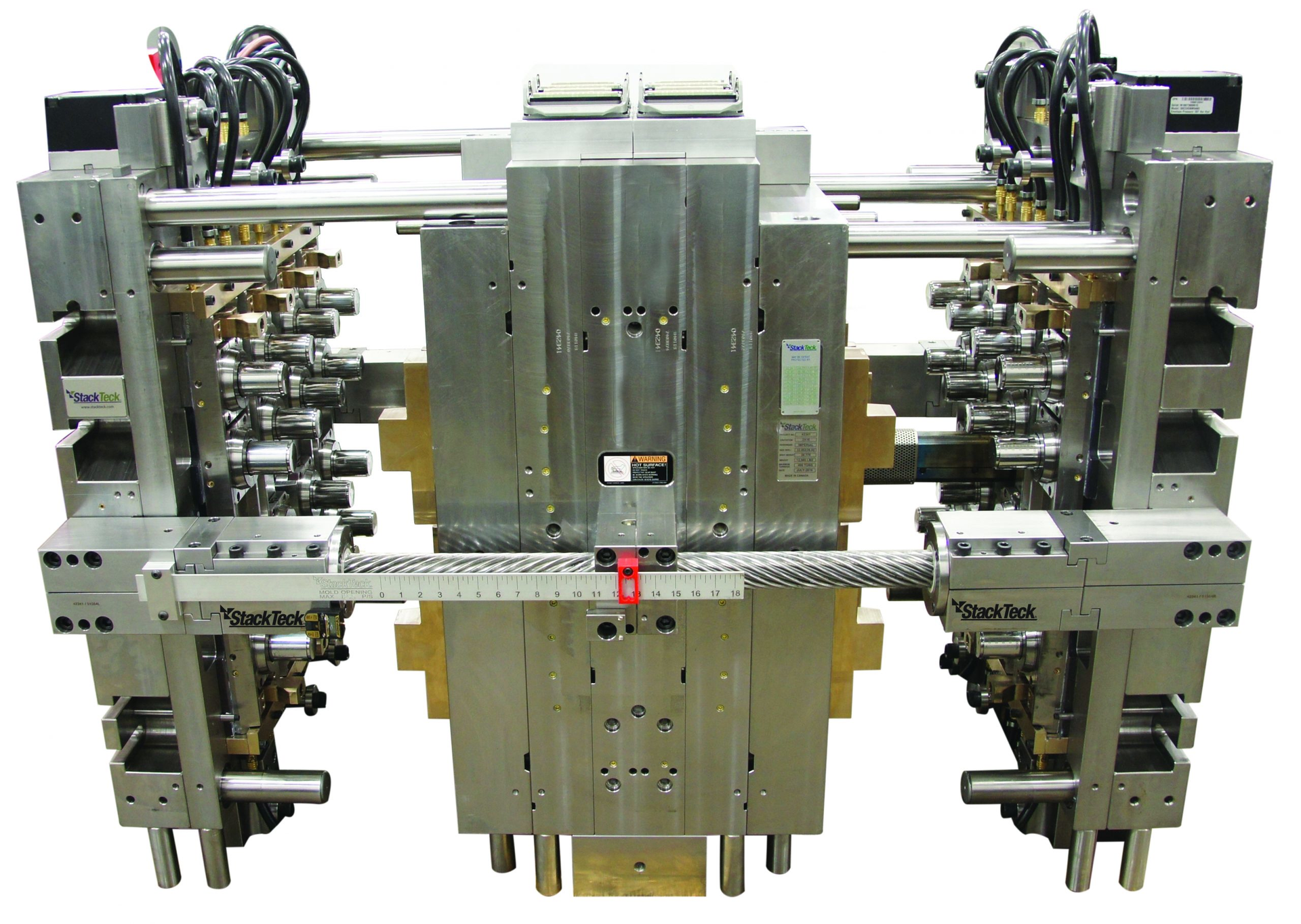 This 2&times;16 mold is for molding medical vials.