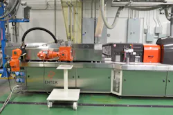 An Entek extruder. An Entek extruder.