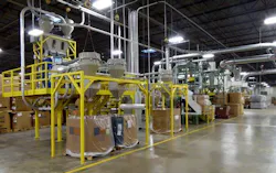 A new Erema extrusion line will add about 22 million pounds a year to Butler-MacDonald's output. A new Erema extrusion line will add about 22 million pounds a year to Butler-MacDonald's output.