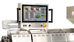Touch-screen controls on an extruder from US Extruders Touch-screen controls on an extruder from US Extruders