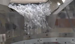 Plastic syringe production at Becton, Dickinson's Canaan, Conn., plant Plastic syringe production at Becton, Dickinson's Canaan, Conn., plant