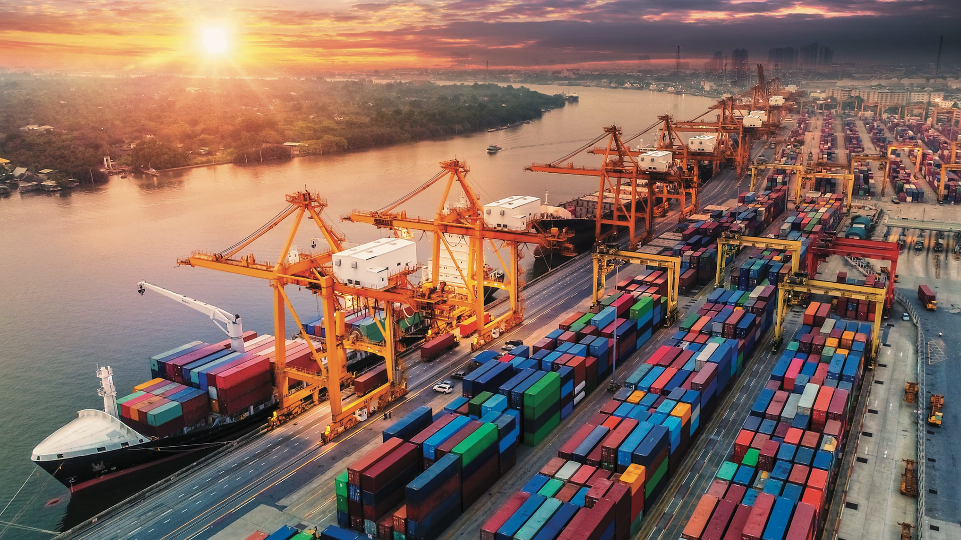 Ports are busy as the economy begins to recover and shipments are on the rise.