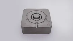 Mantle's TrueShape additive-manufacturing process can produce mold components, such as this mold insert for a medical device, much more quickly than conventional processes. Mantle's TrueShape additive-manufacturing process can produce mold components, such as this mold insert for a medical device, much more quickly than conventional processes.