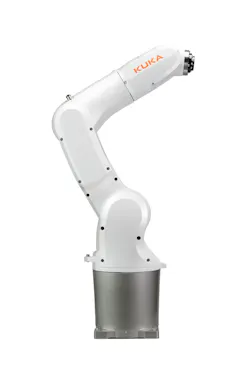 Kuka's KR 4 Agilus offers a 38 percent larger work envelope than its predecessor, the KR 3, and a maximum payload of 8.8 pounds. Kuka's KR 4 Agilus offers a 38 percent larger work envelope than its predecessor, the KR 3, and a maximum payload of 8.8 pounds.