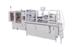 This integrated injection molding machine is similar to one Husky plans to introduce later this year for the production of blood collection tubes. This integrated injection molding machine is similar to one Husky plans to introduce later this year for the production of blood collection tubes.