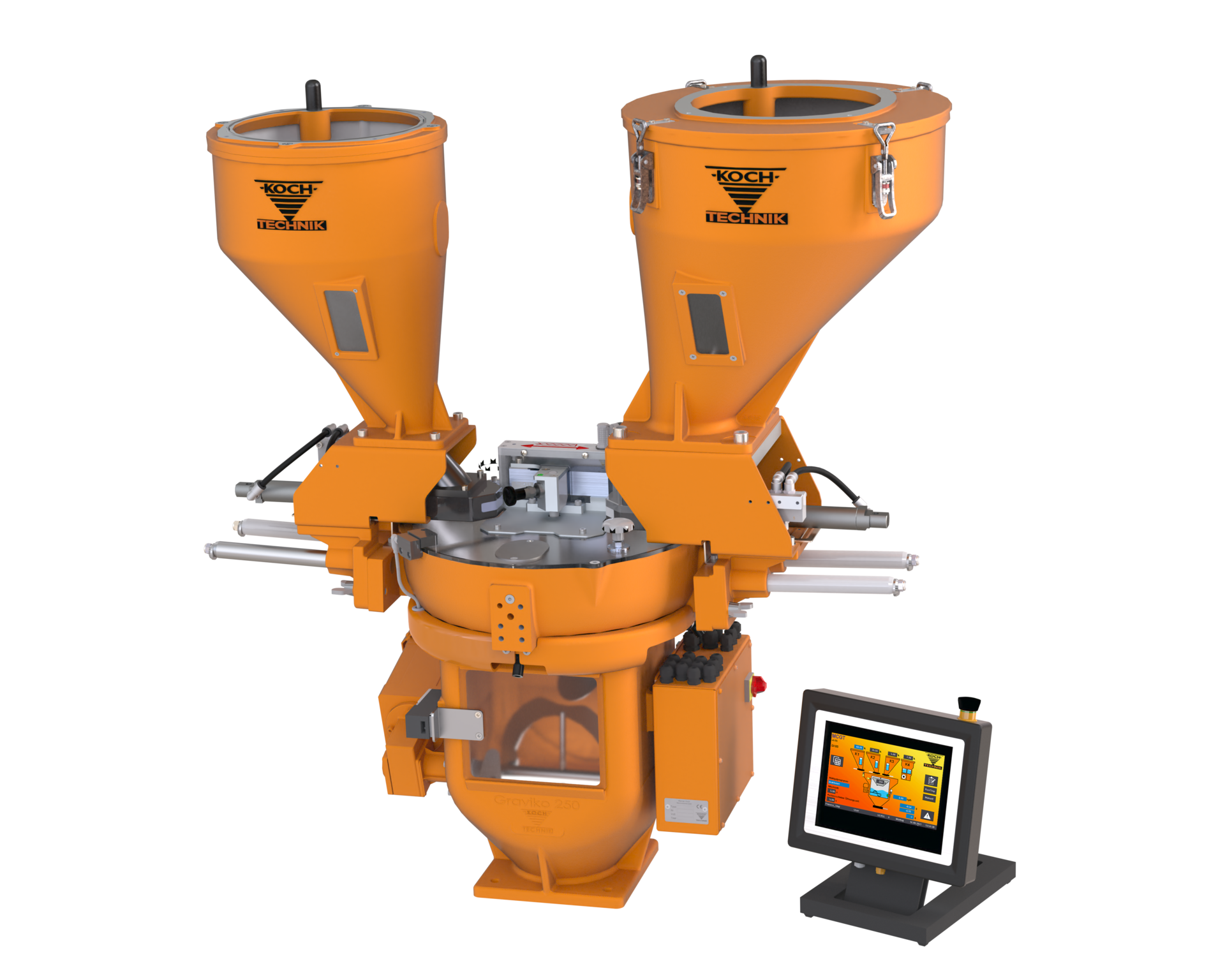 Koch-Technik&rsquo;s Graviko line of gravimetric and dosing mixers has five models, and each now comes with the company's MCGT control unit.