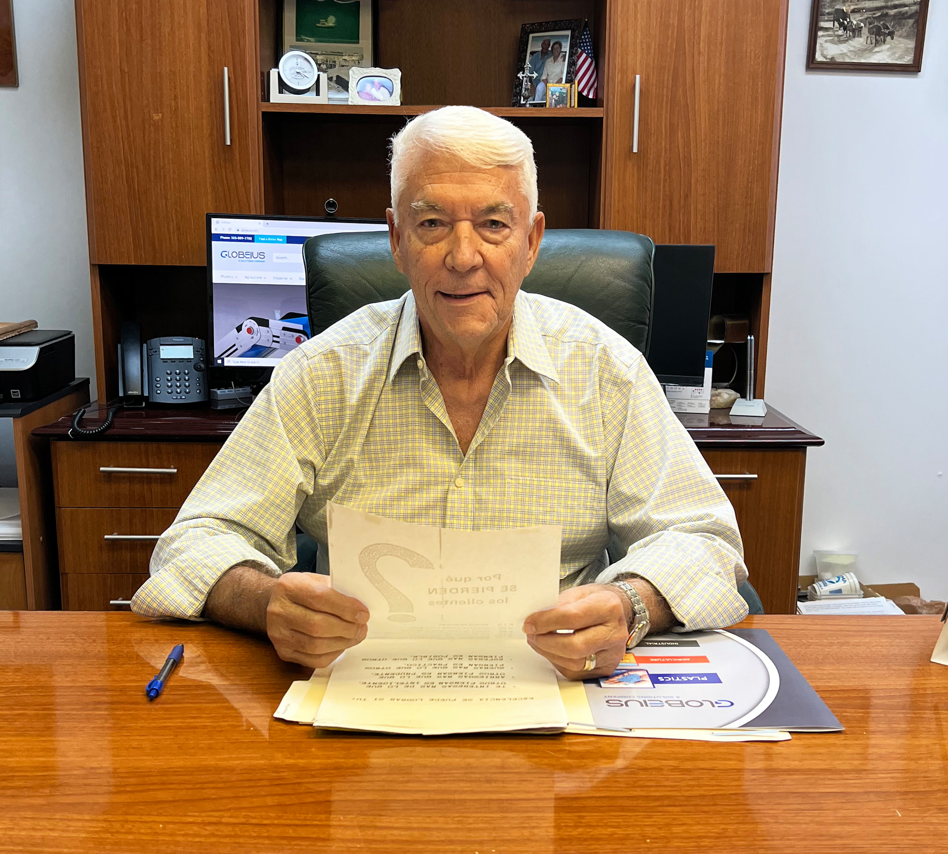 Hector Sosa cofounded Plastec in 1985 and, more recently, the affiliated company Globeius. They are distributors for plastics, industrial and agricultural equipment from more than two dozen manufacturers.