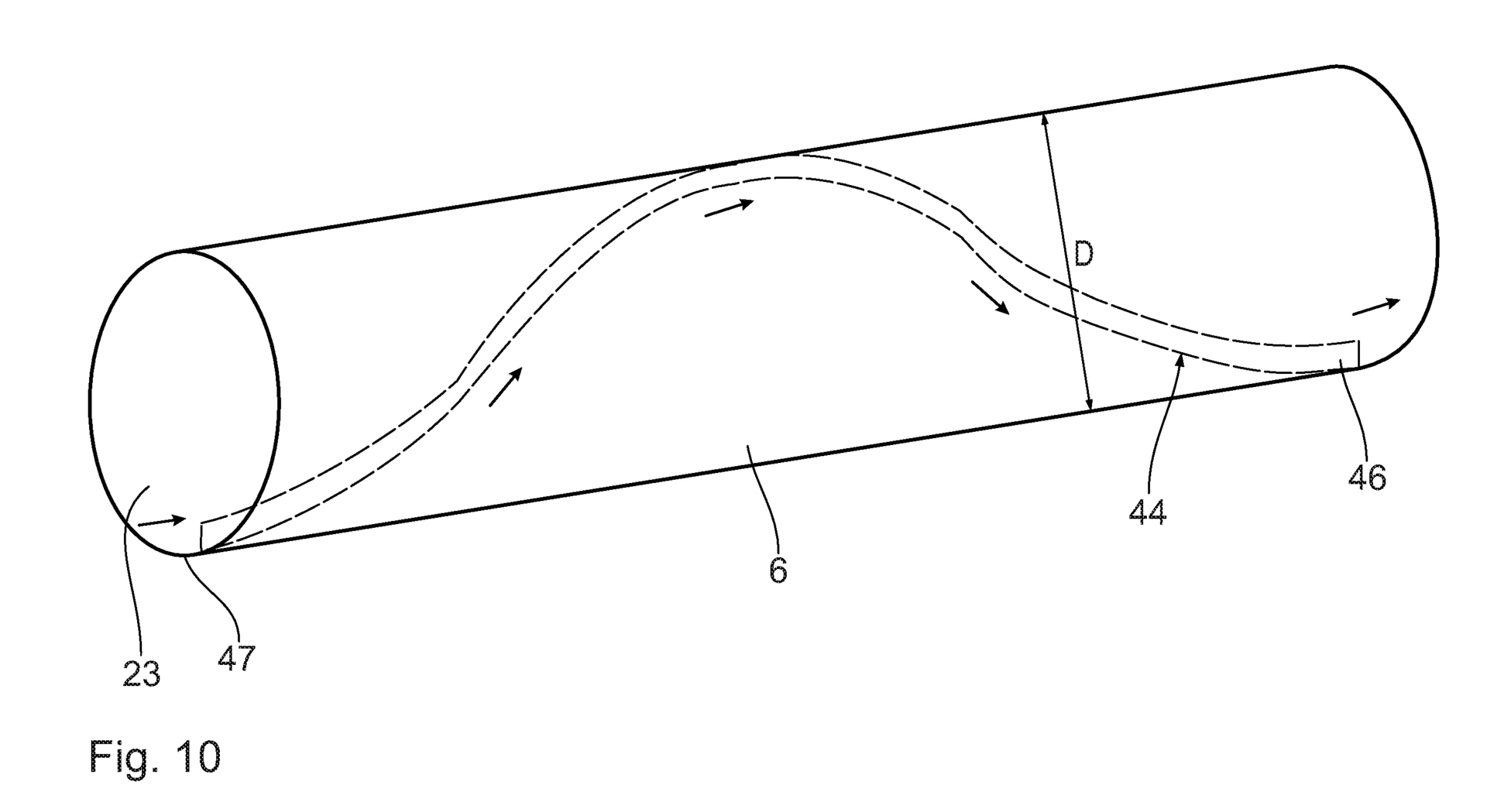 By producing a film of moisture along the interior of the conveying line, friction is reduced.