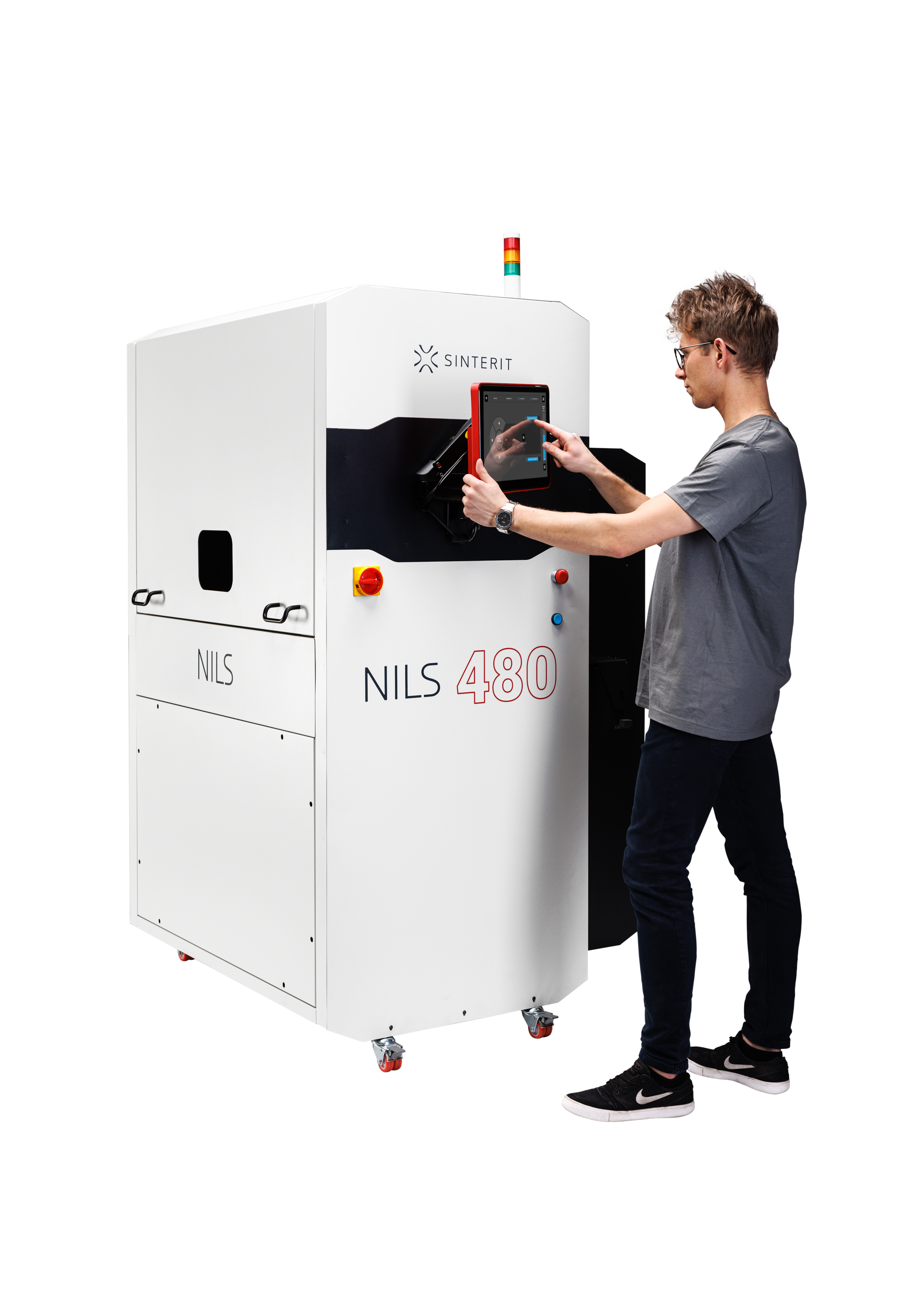 The Nils 480 selective laser sintering (SLS) printer can create complex geometries without support structures.
