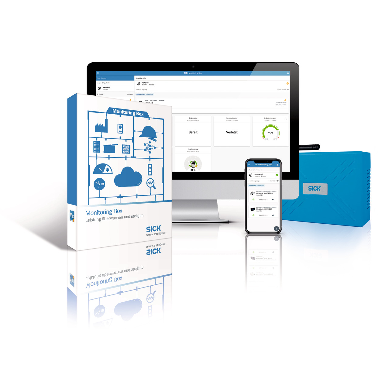 SICK's Monitoring Box uses data collected by external machine sensors to help users better understand machine and operator performance across their plant.