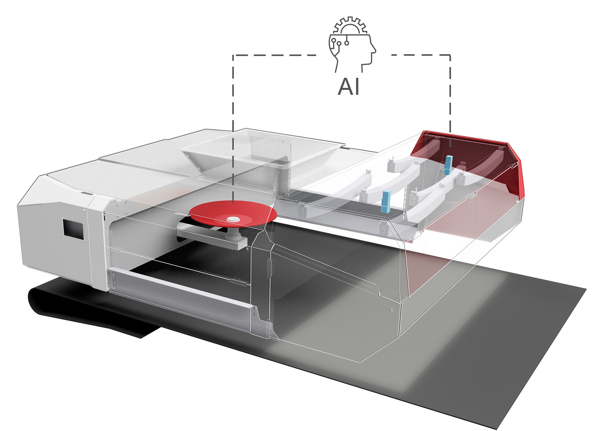 Westeria's DiscSpreader automove sorts recyclables using artificial intelligence.
