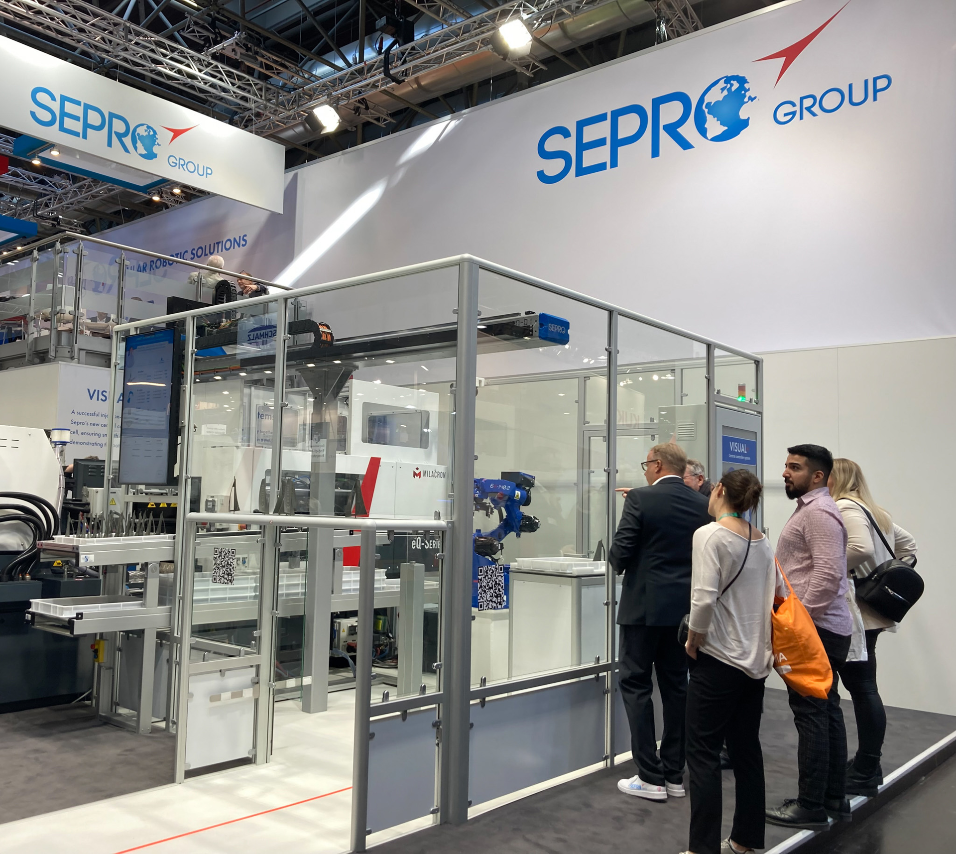 Sepro displayed its updated Visual+ control system for the first time at K 2022.