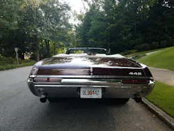 Umberto Catignani takes pride in his maroon 1968 Oldsmobile 442.. Umberto Catignani takes pride in his maroon 1968 Oldsmobile 442..