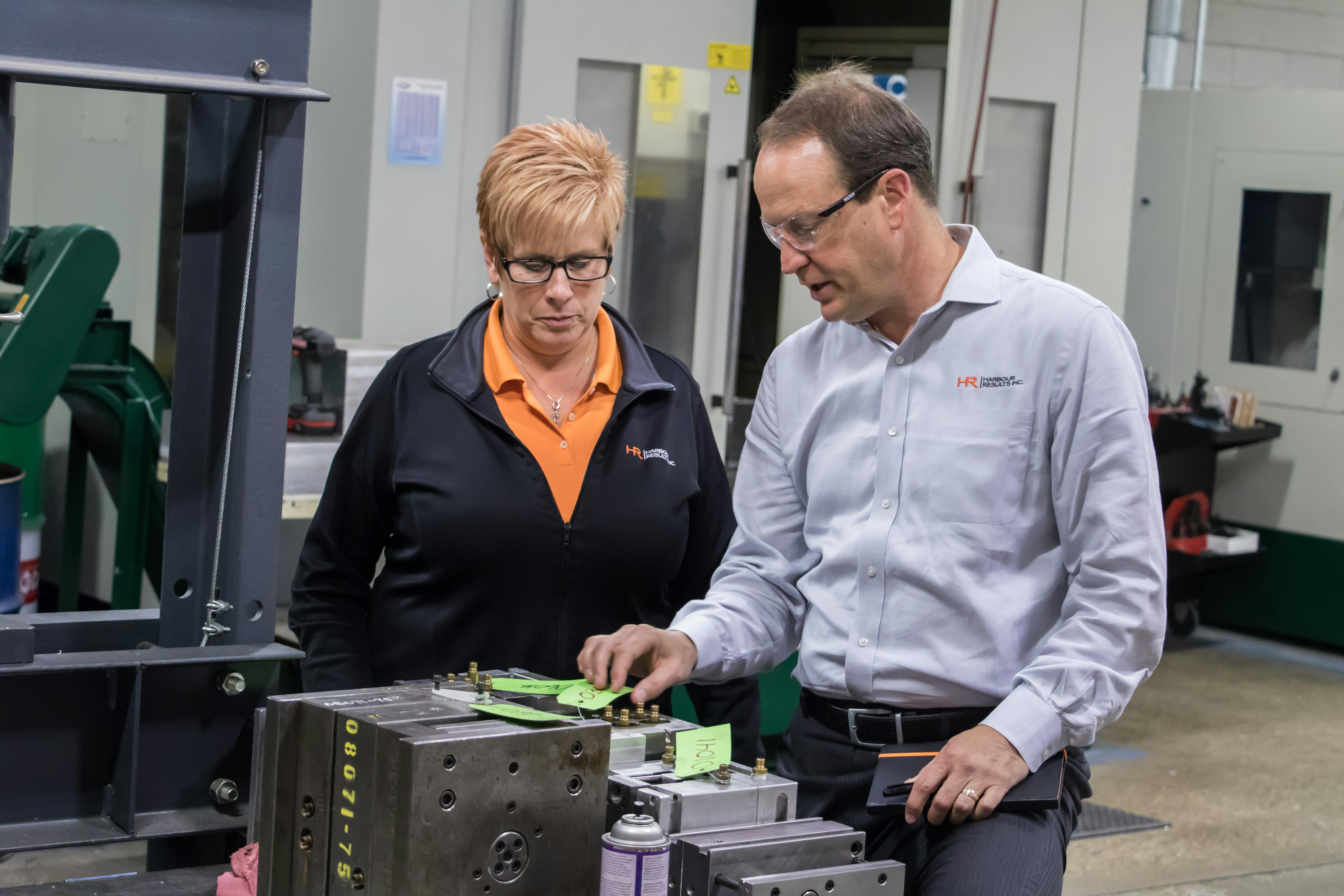 Manufacturing consultant Laurie Harbour's work includes visiting injection molding plants, as well as other companies, to advise them on ways they can optimize their processes.