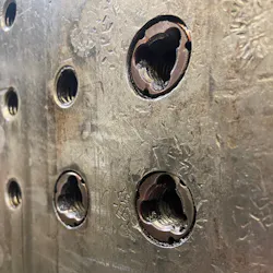 C-Serts are installed in stripped bolt holes. C-Serts are installed in stripped bolt holes.
